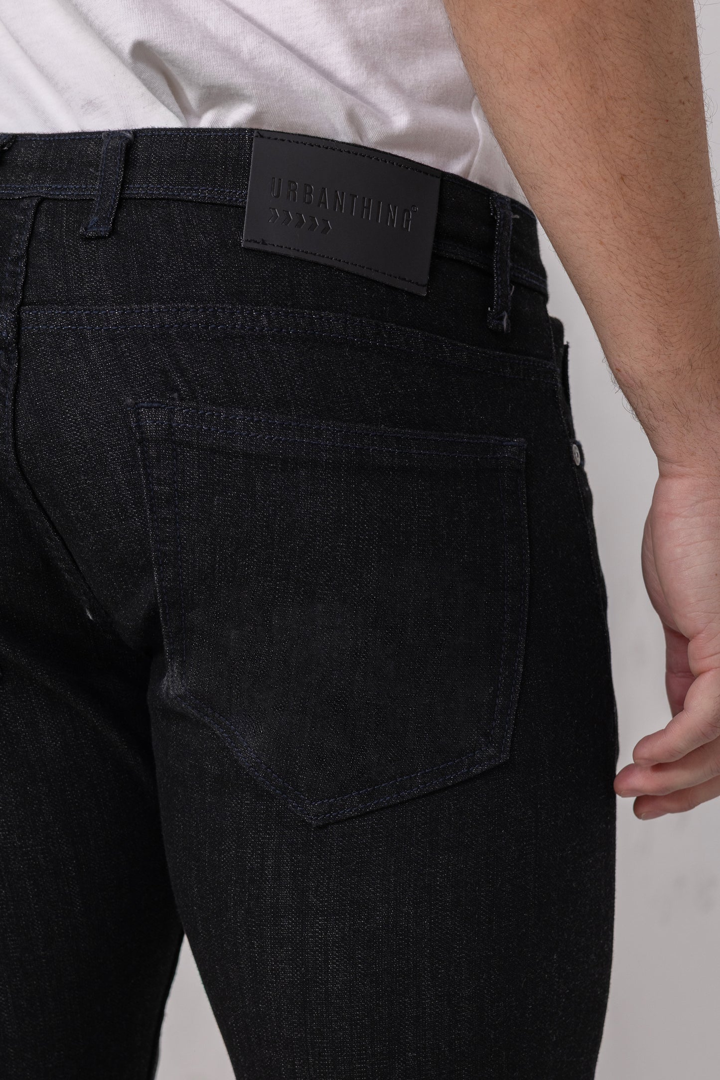 Midnight Armor – Jet Black Slim Fit Jeans for Men