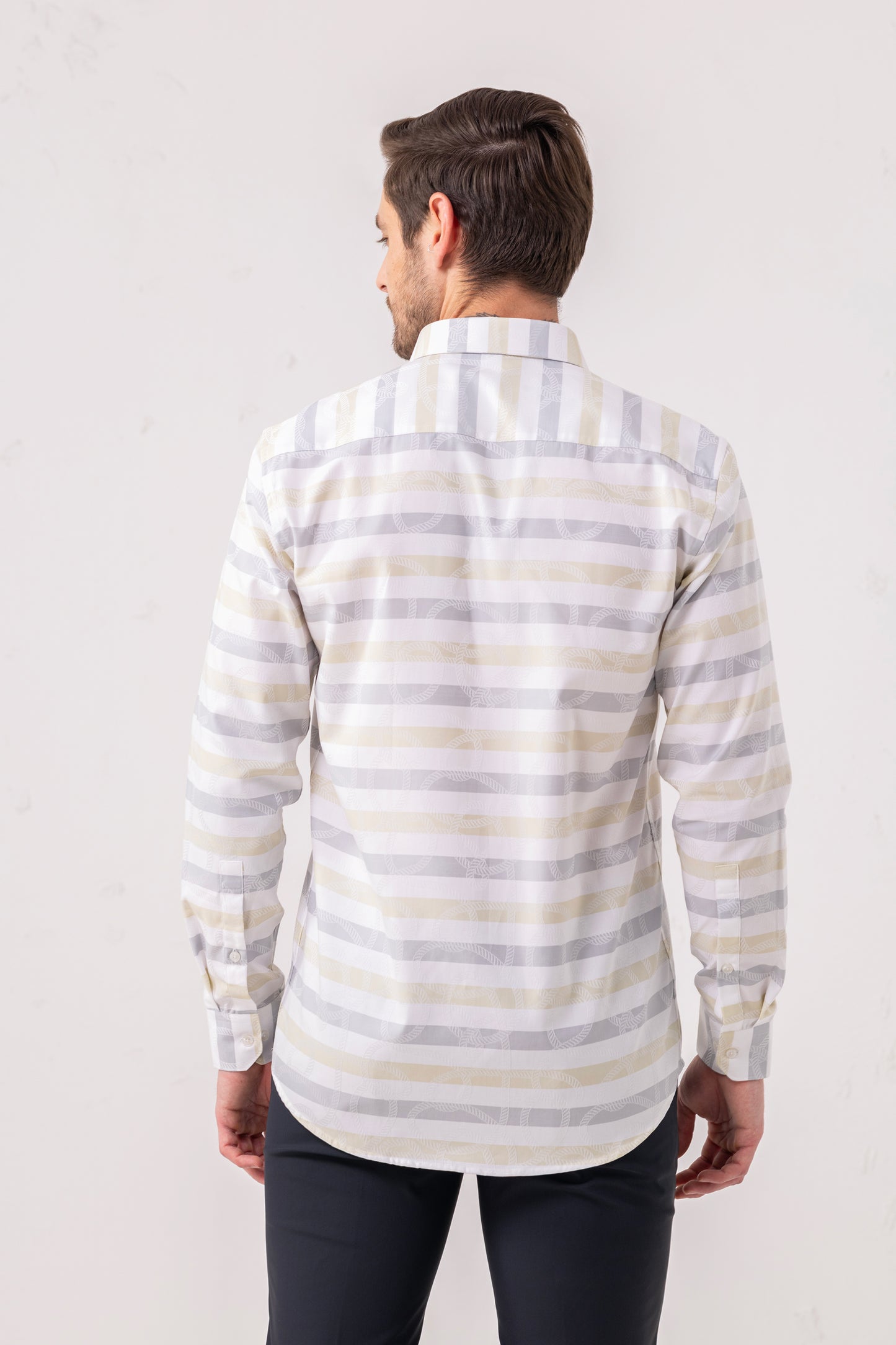 Professional Precision Flat Weave Cotton Shirt. Vyne by Urban Thing.