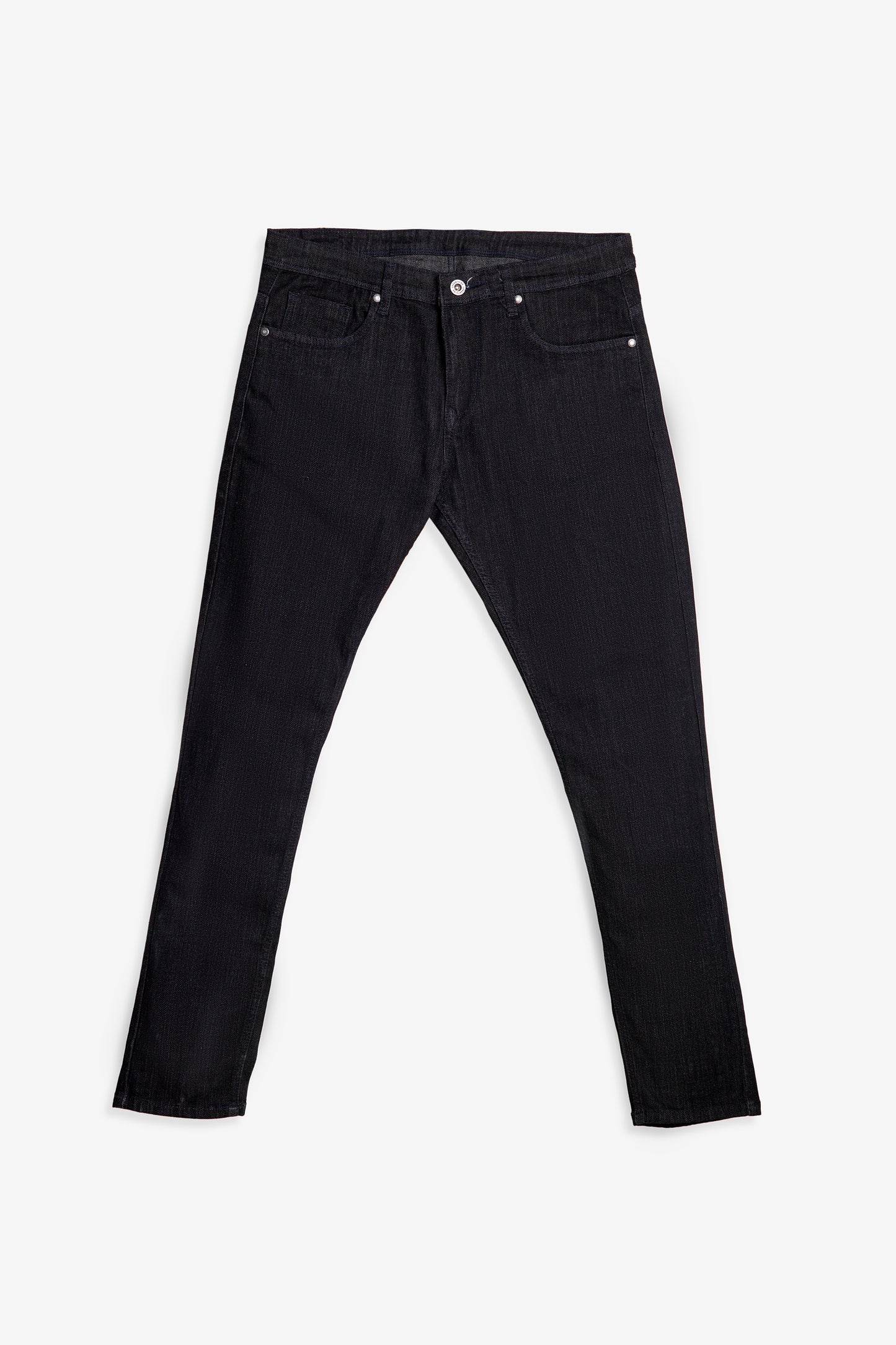 Midnight Armor – Jet Black Slim Fit Jeans for Men