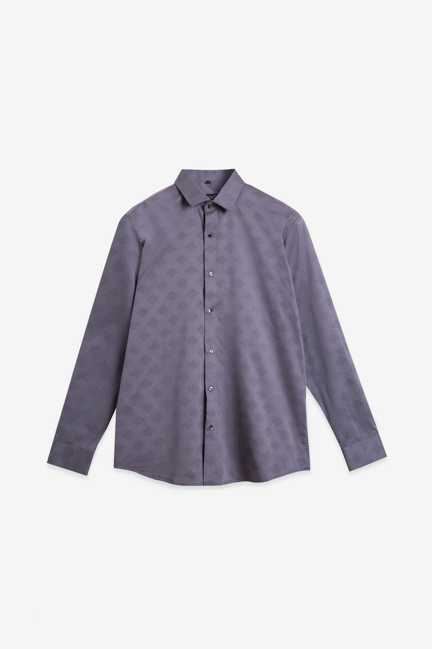 Lavender Elegance Cotton Jacquard Shirt. Vyne by Urban Thing.