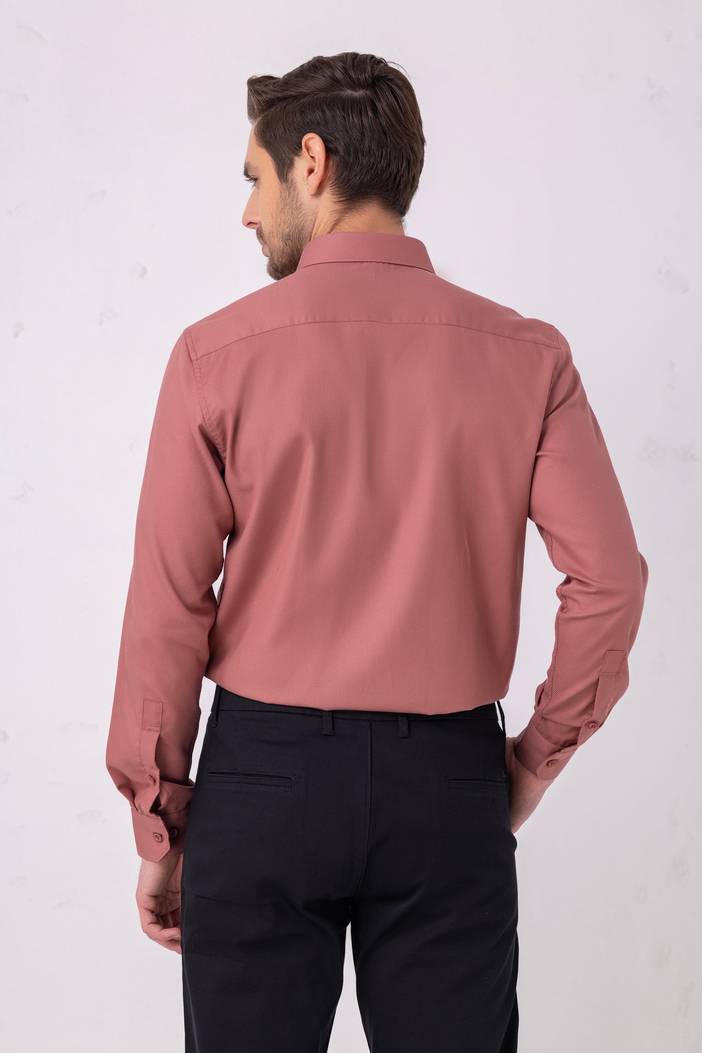 Premium Coral Dobby Weave Shirt. Vyne by Urban Thing.