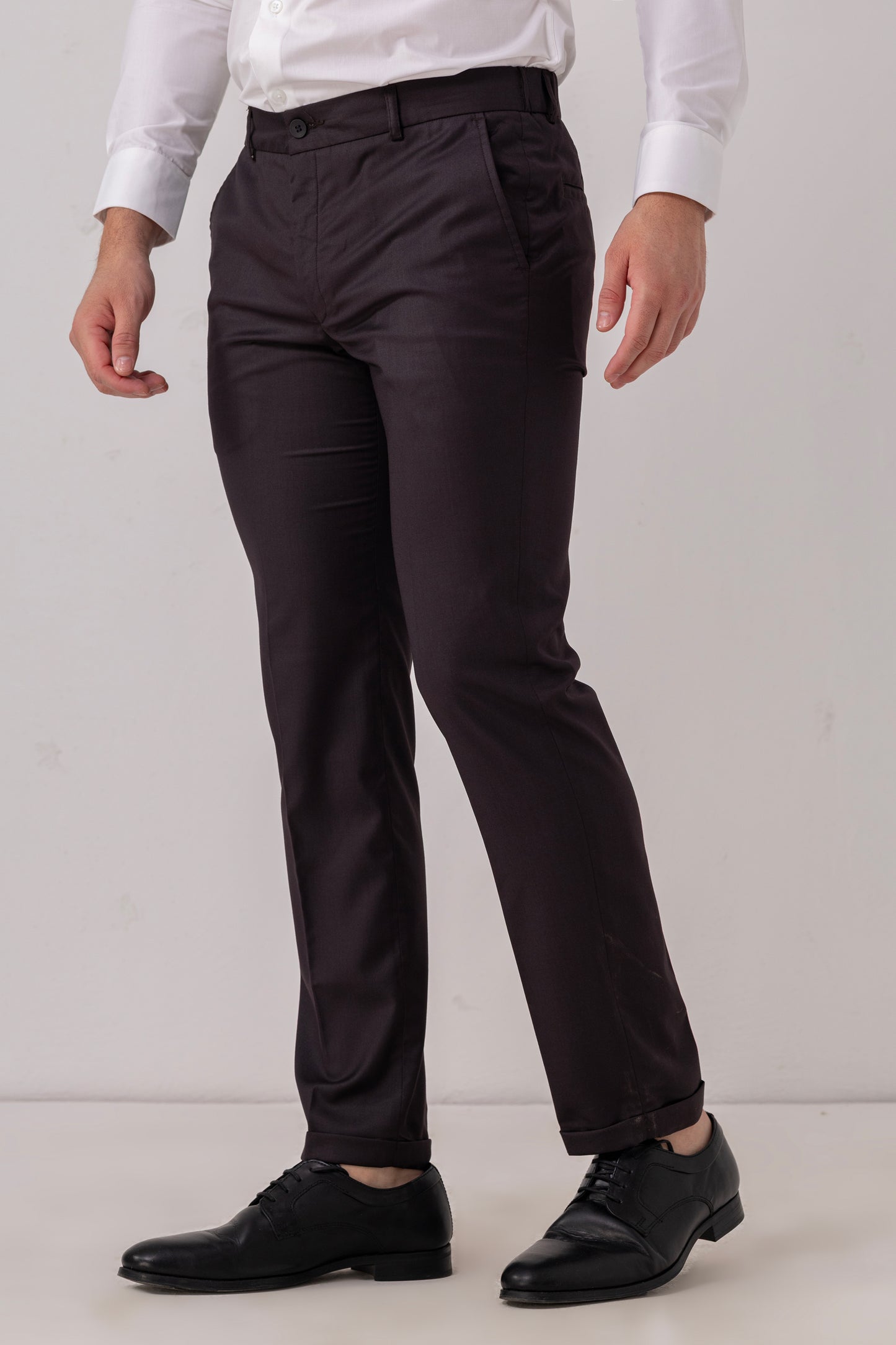 Urban Thing Black Flex Waist Formal Trouser for Men