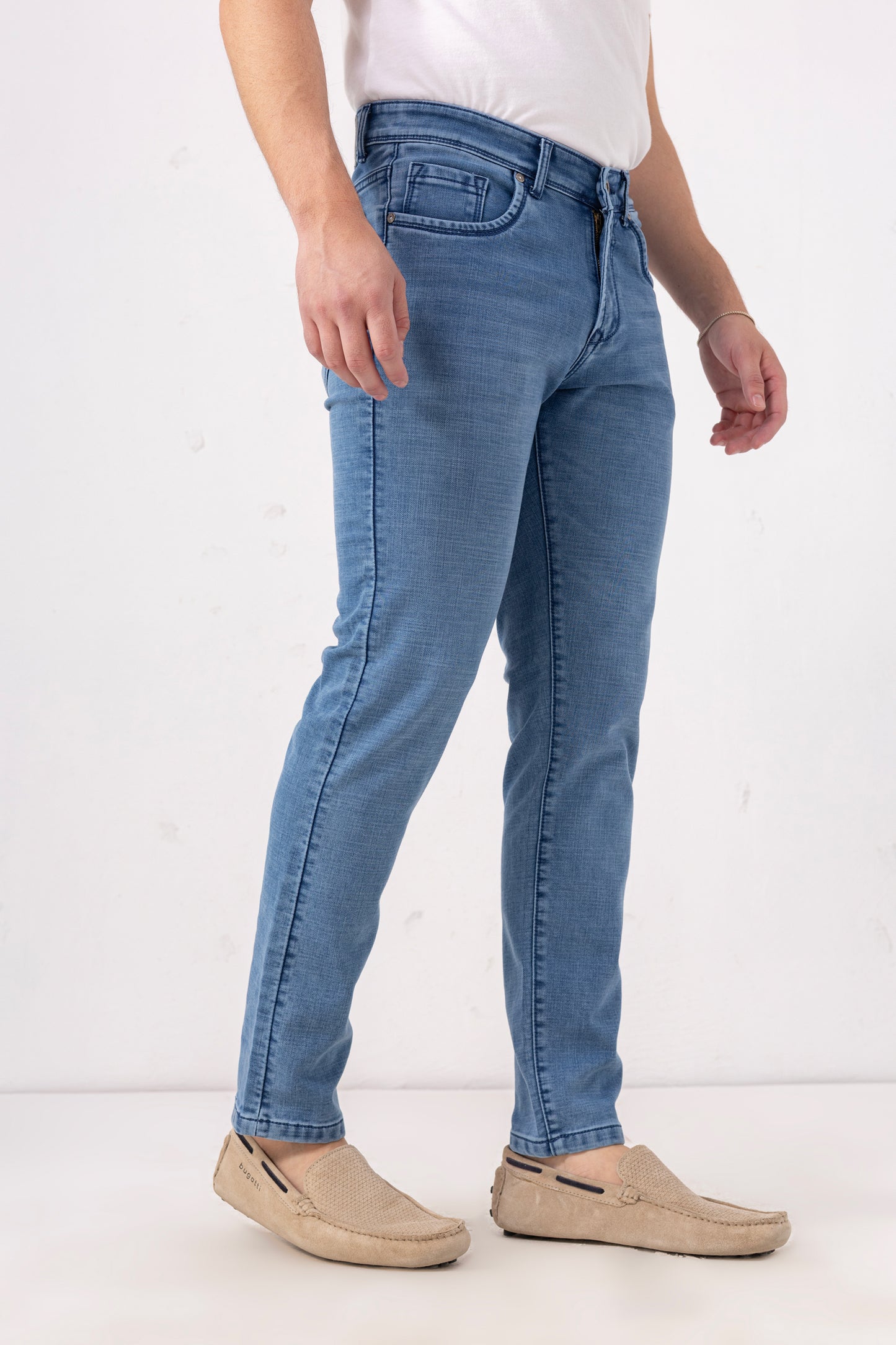 Sky Fade Slim Fit Denim Jeans for Men