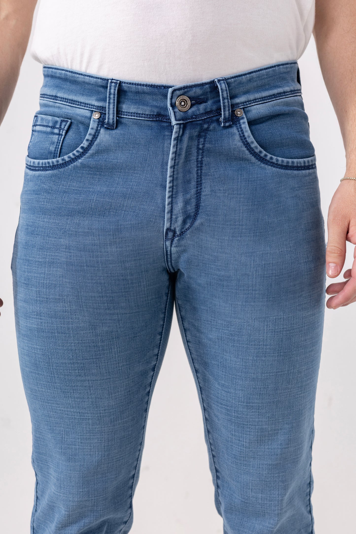 Sky Fade Slim Fit Denim Jeans for Men