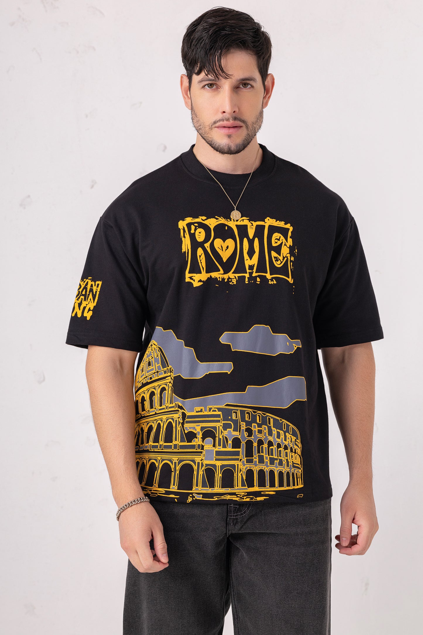 Rome Print Oversized T-shirt