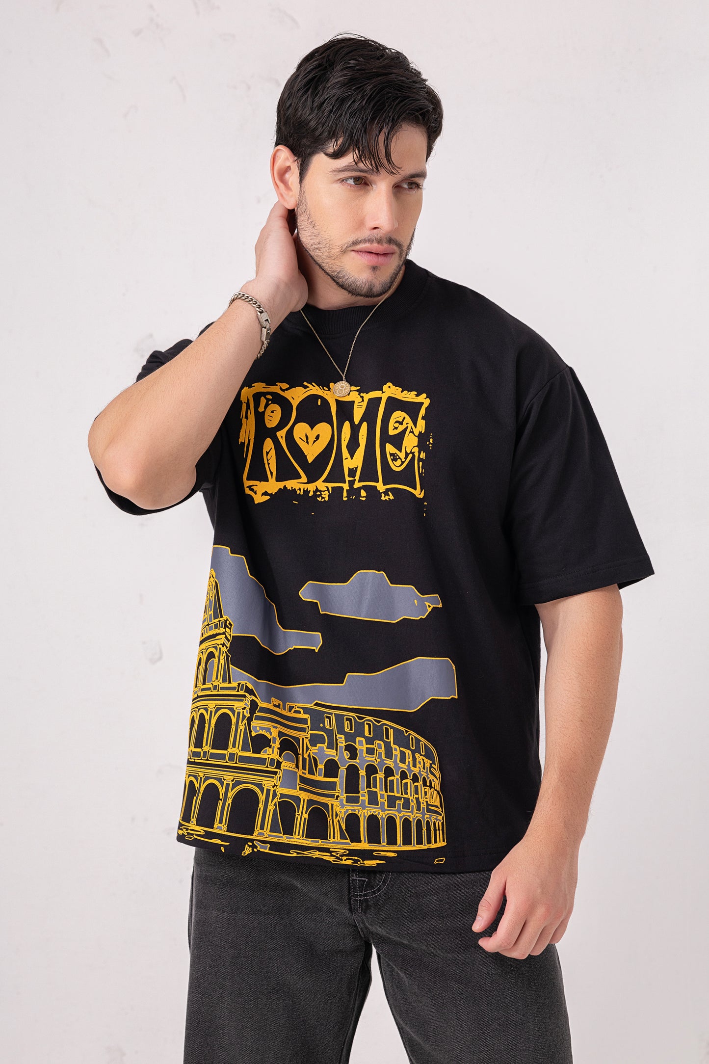 Rome Print Oversized T-shirt