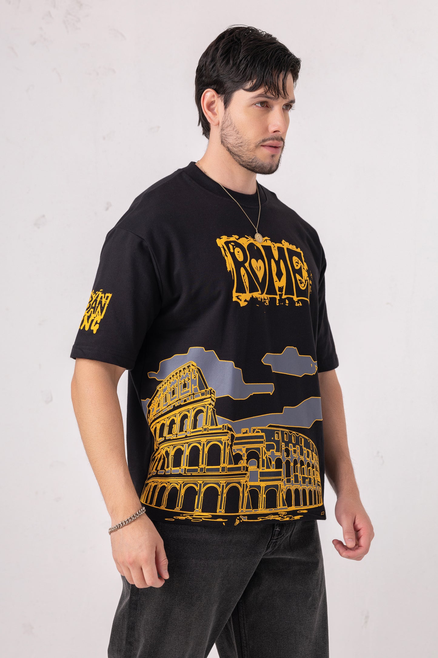 Rome Print Oversized T-shirt