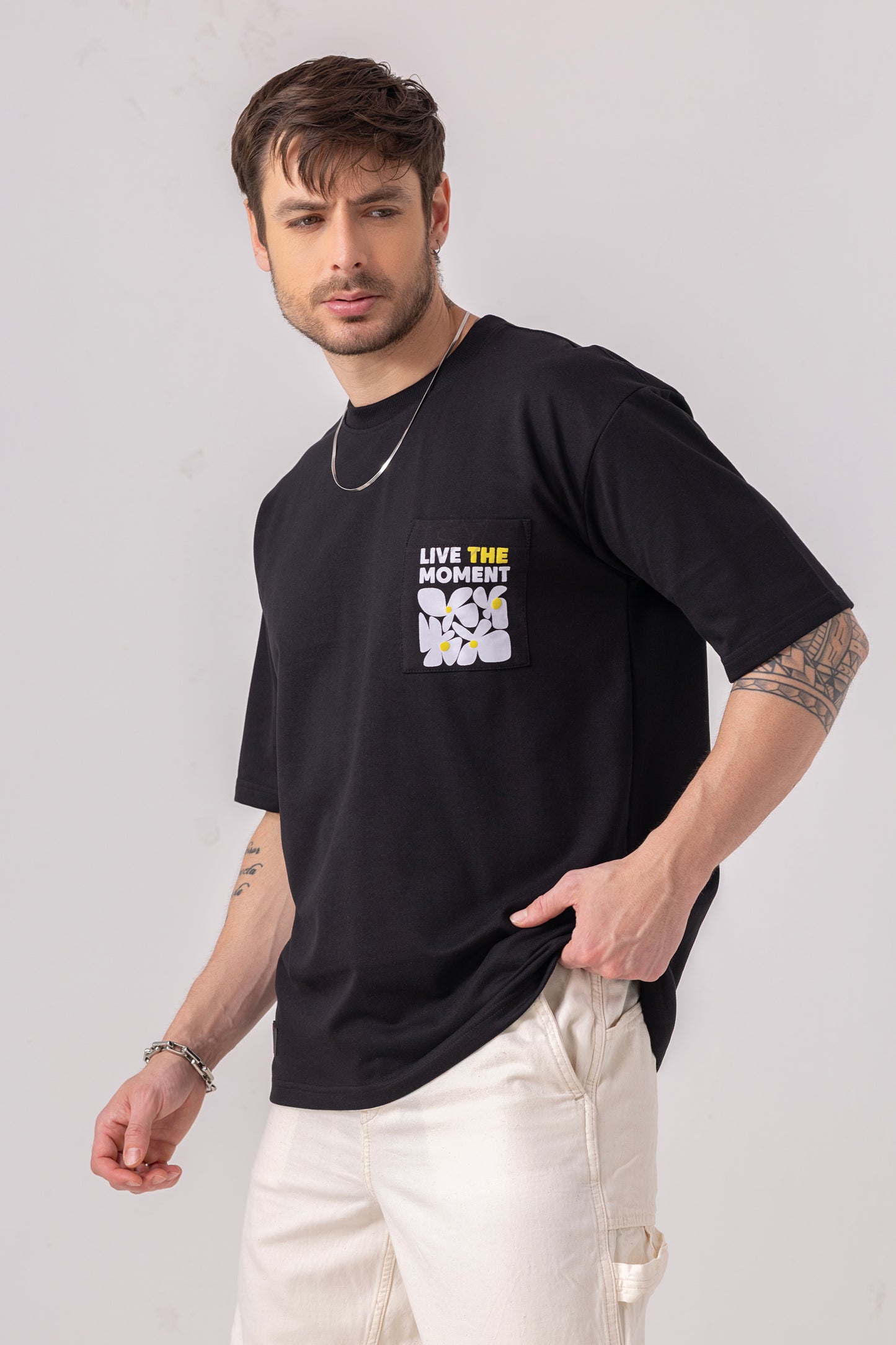 Oversized Graphic Pocket Tee