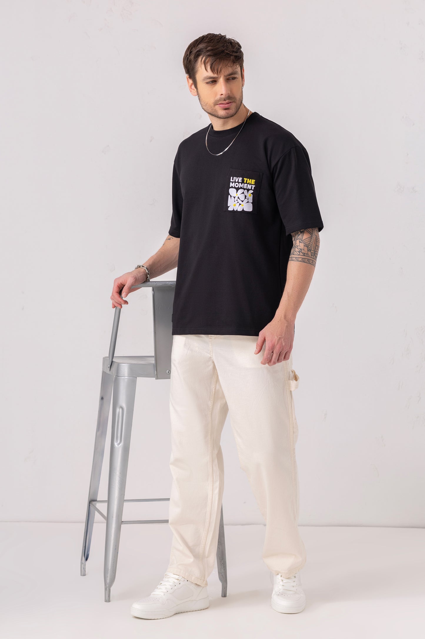 Oversized Graphic Pocket Tee