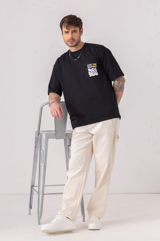 Oversized Graphic Pocket Tee