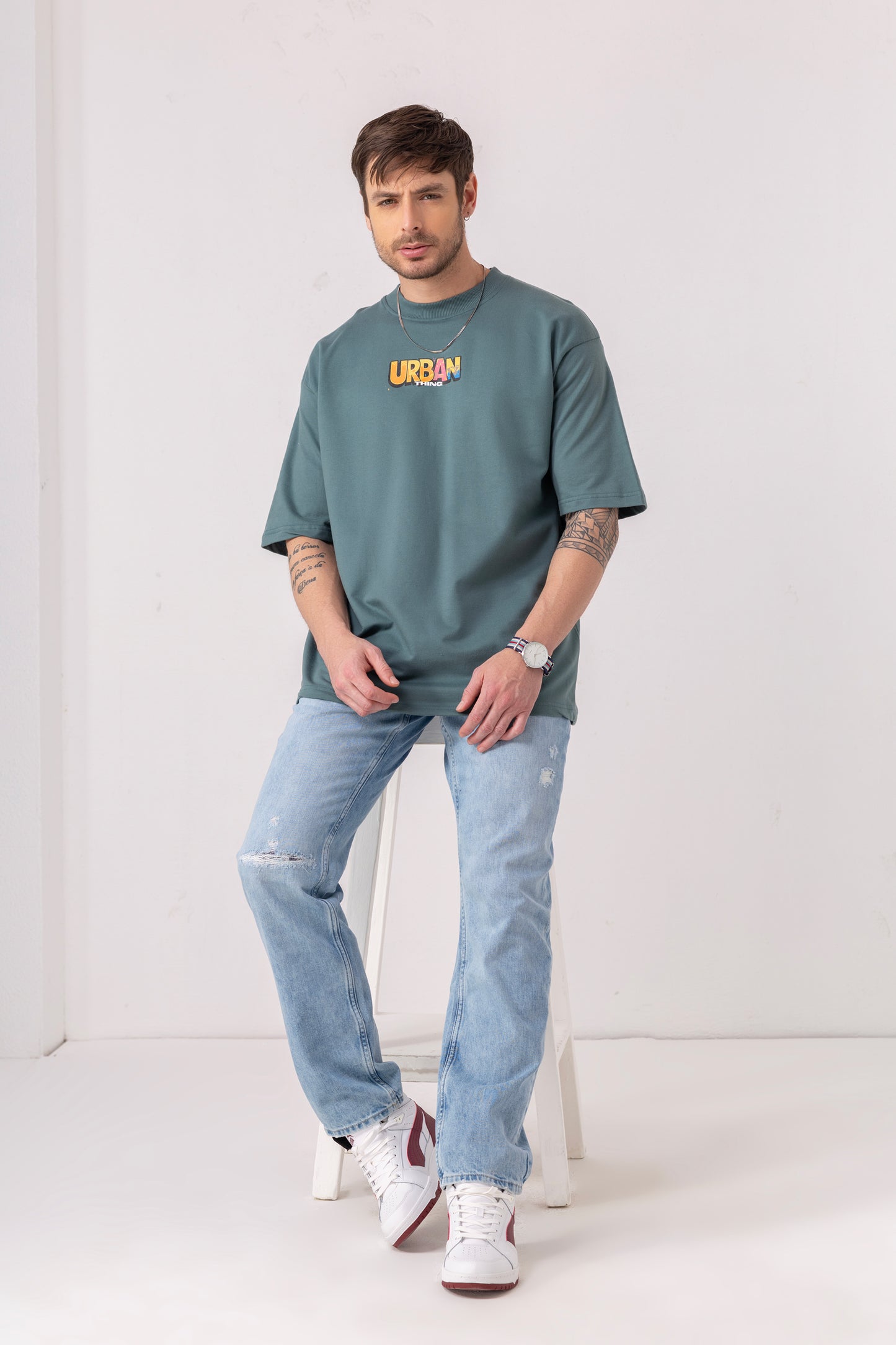 Cactus Graphic Oversized Tee