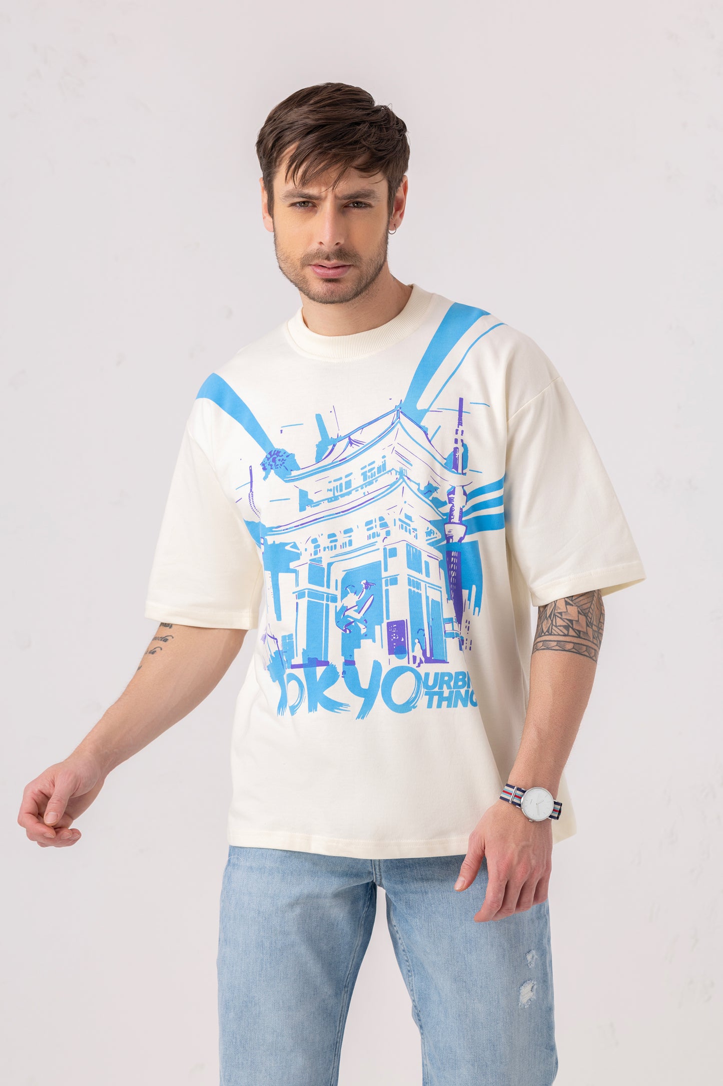 Tokyo Oversized Print Tshirt