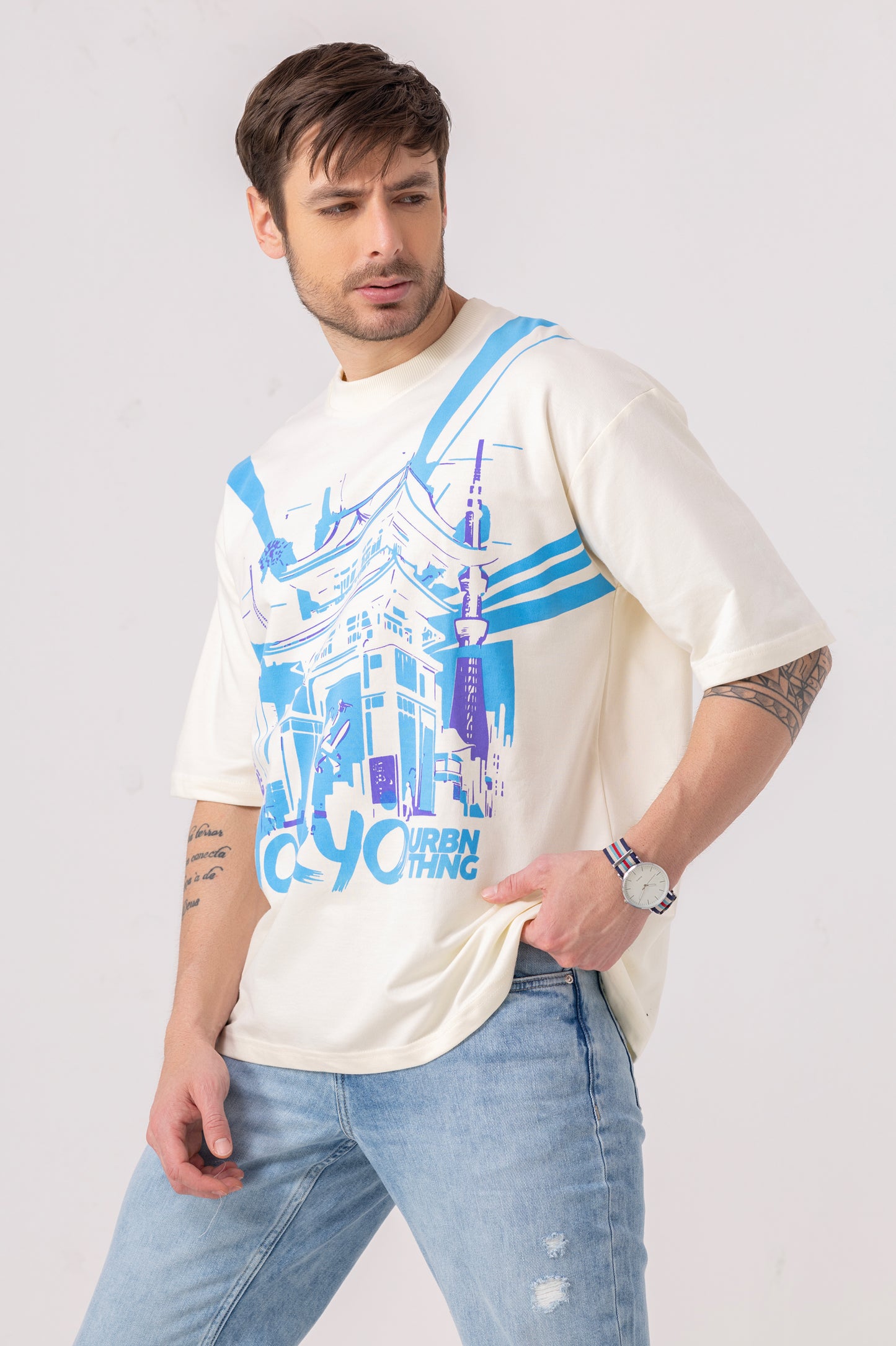 Tokyo Oversized Print Tshirt