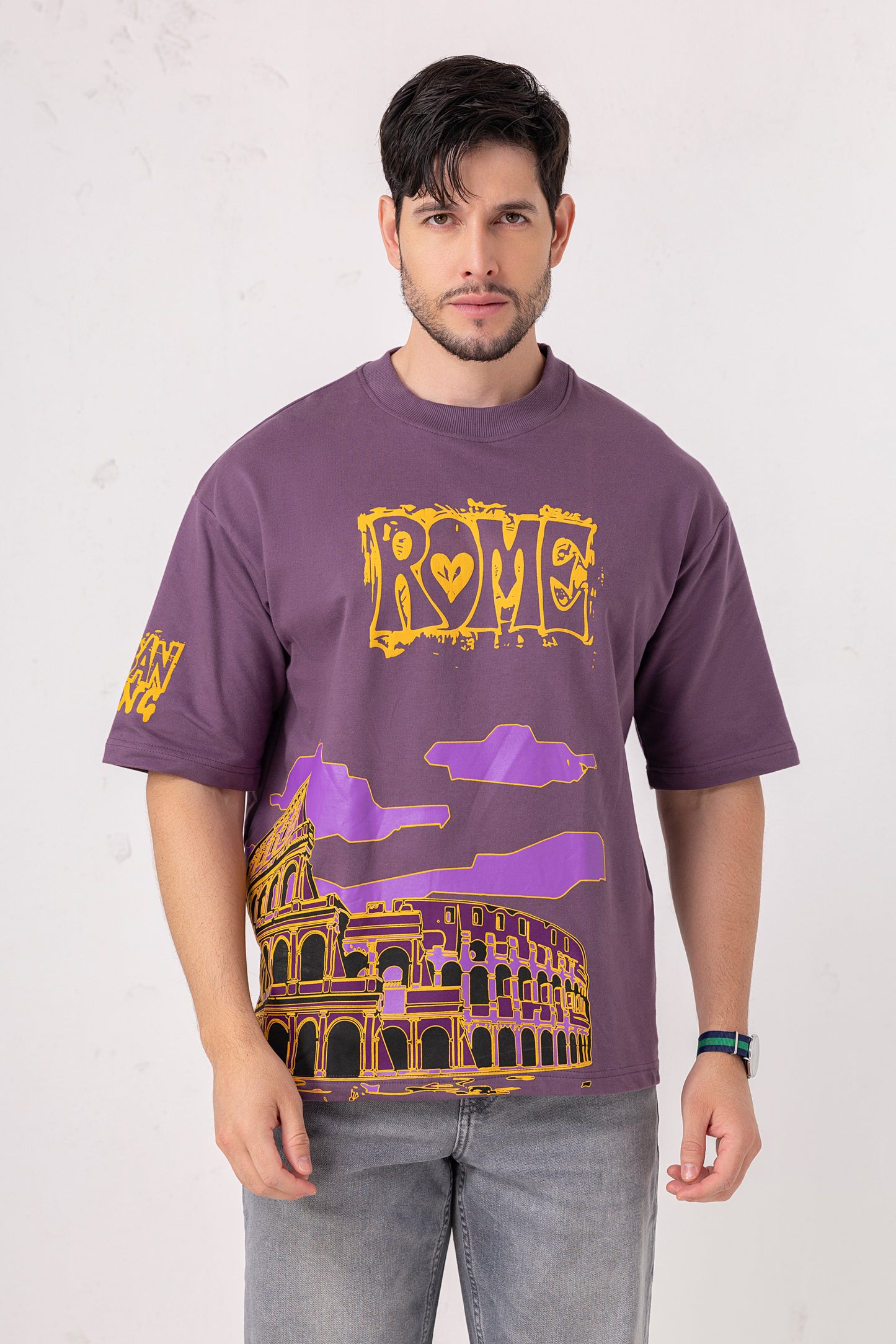 Rome Print Oversized T-Shirt
