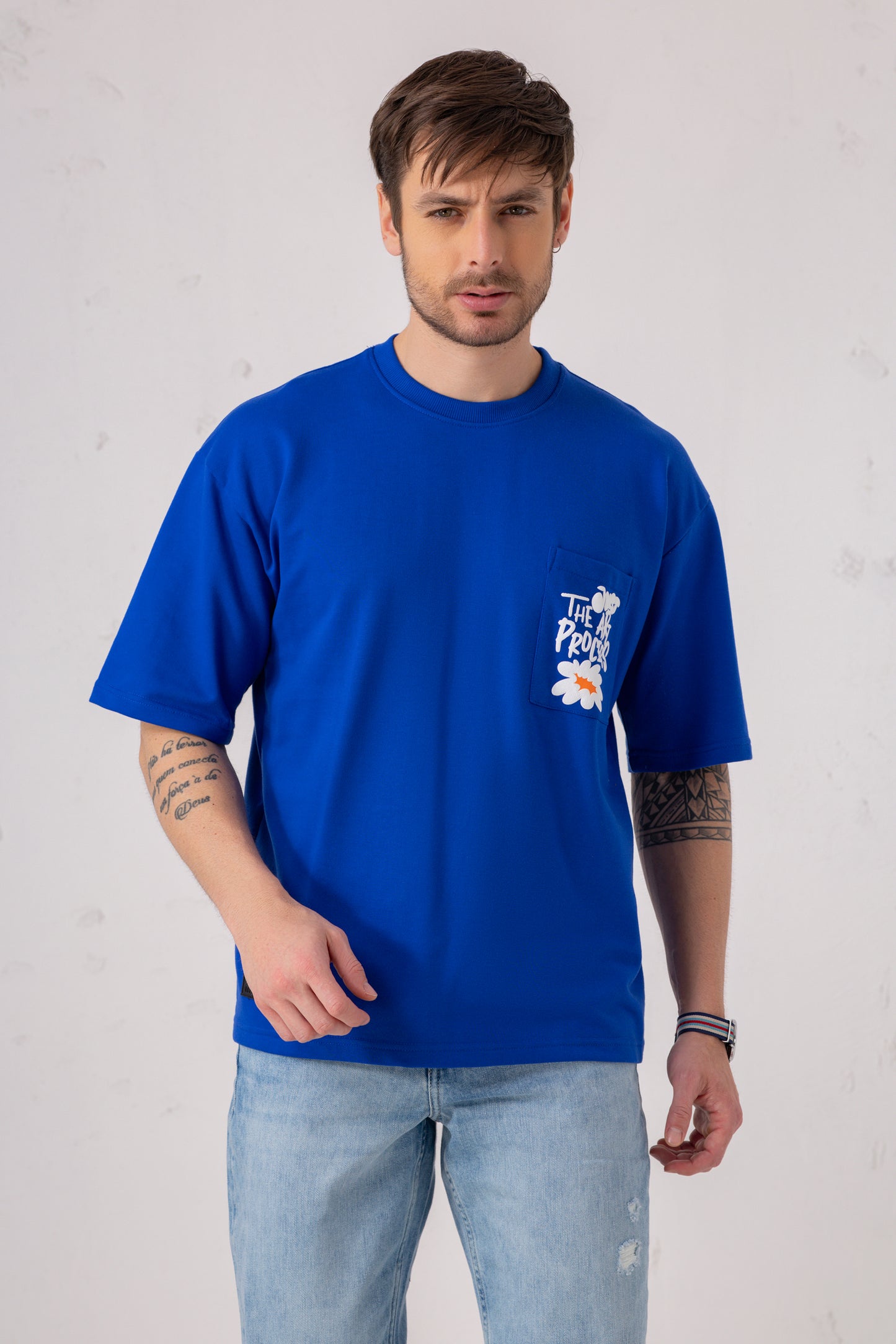 Oversized Graphic Pocket Tee