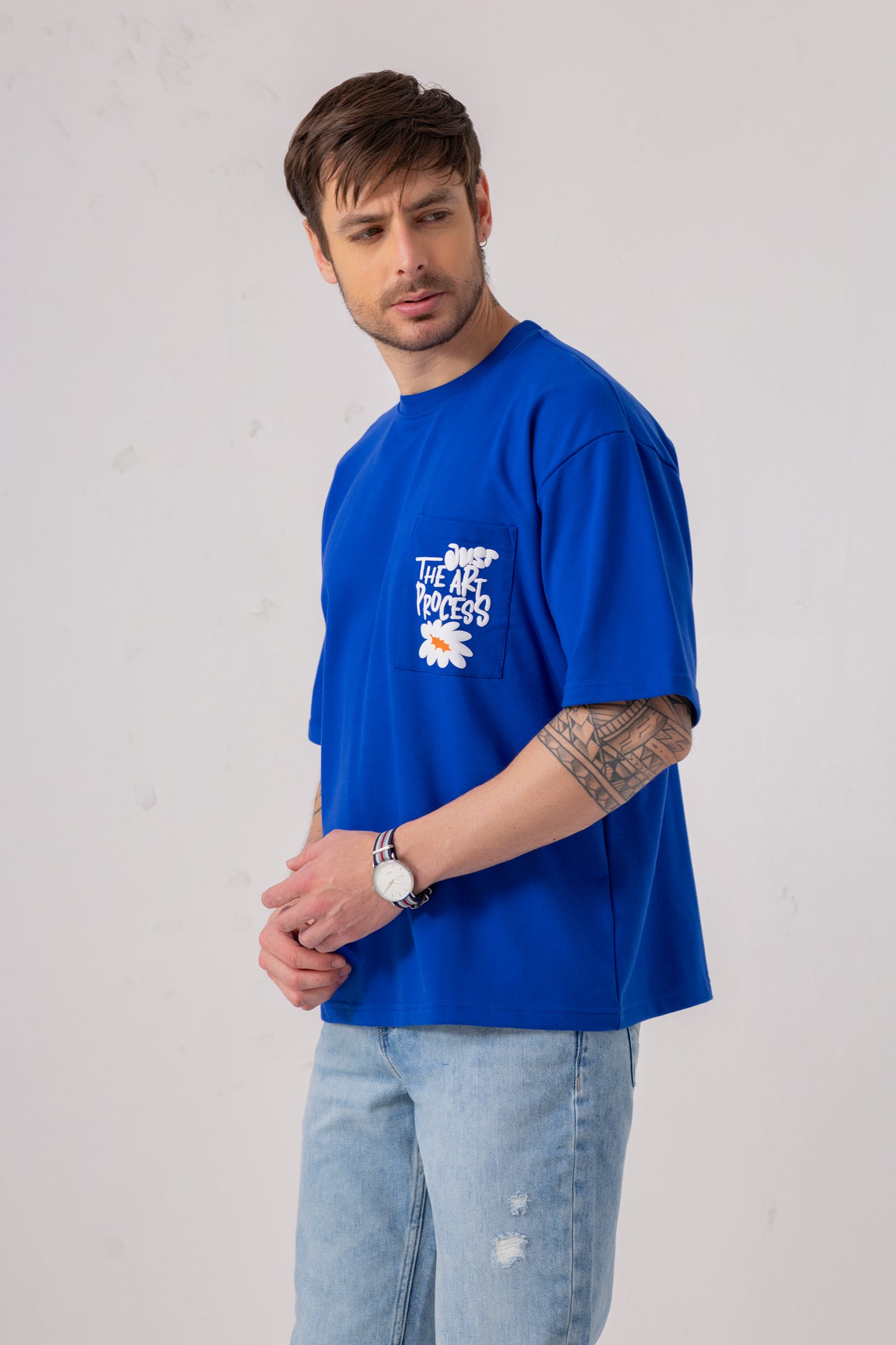 Oversized Graphic Pocket Tee