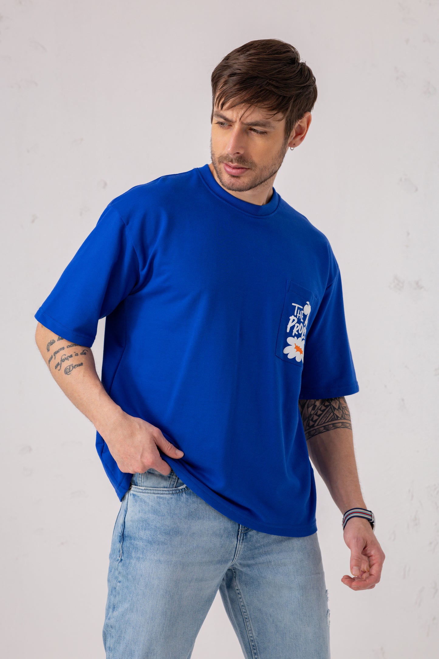 Oversized Graphic Pocket Tee