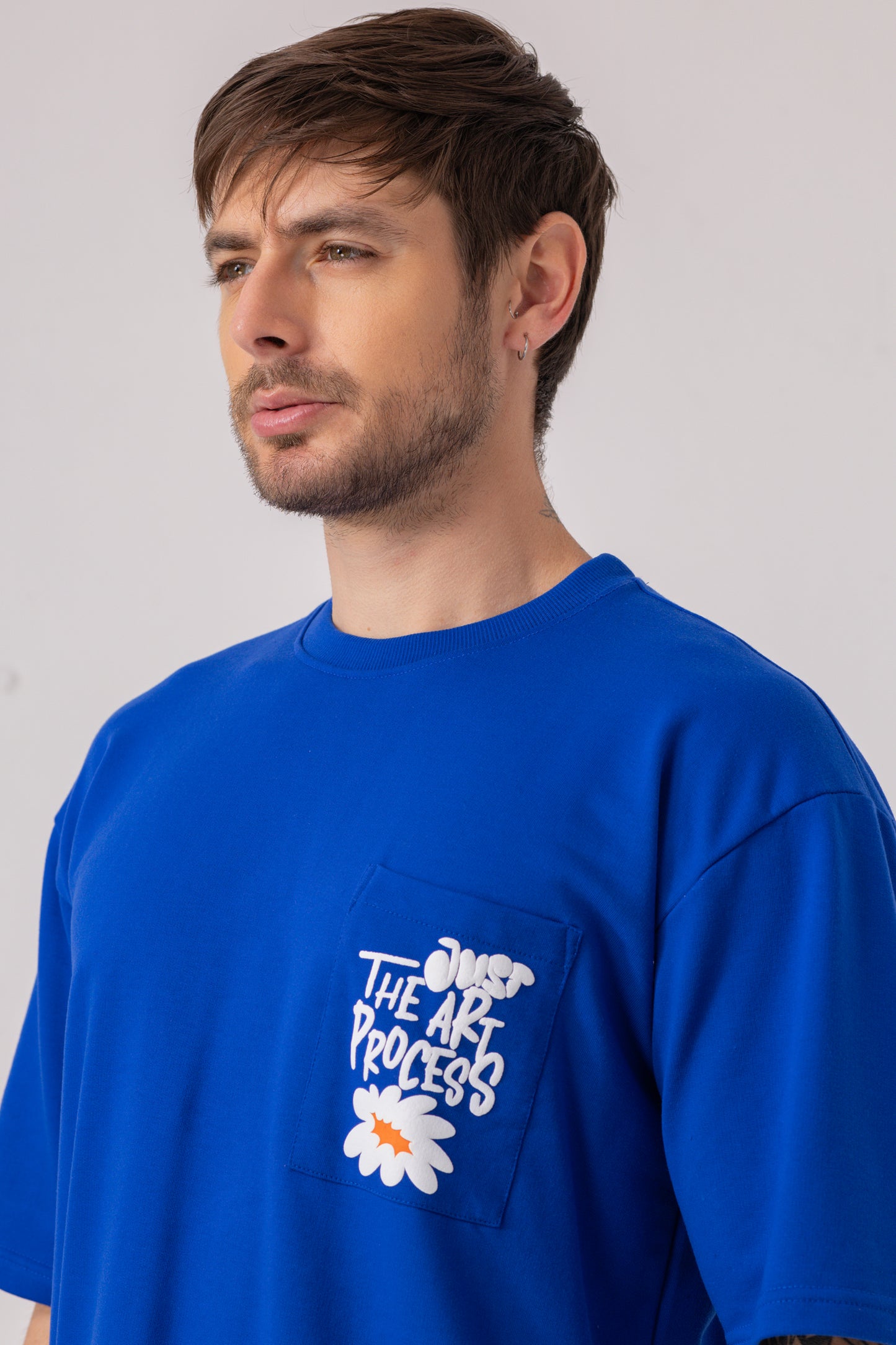 Oversized Graphic Pocket Tee