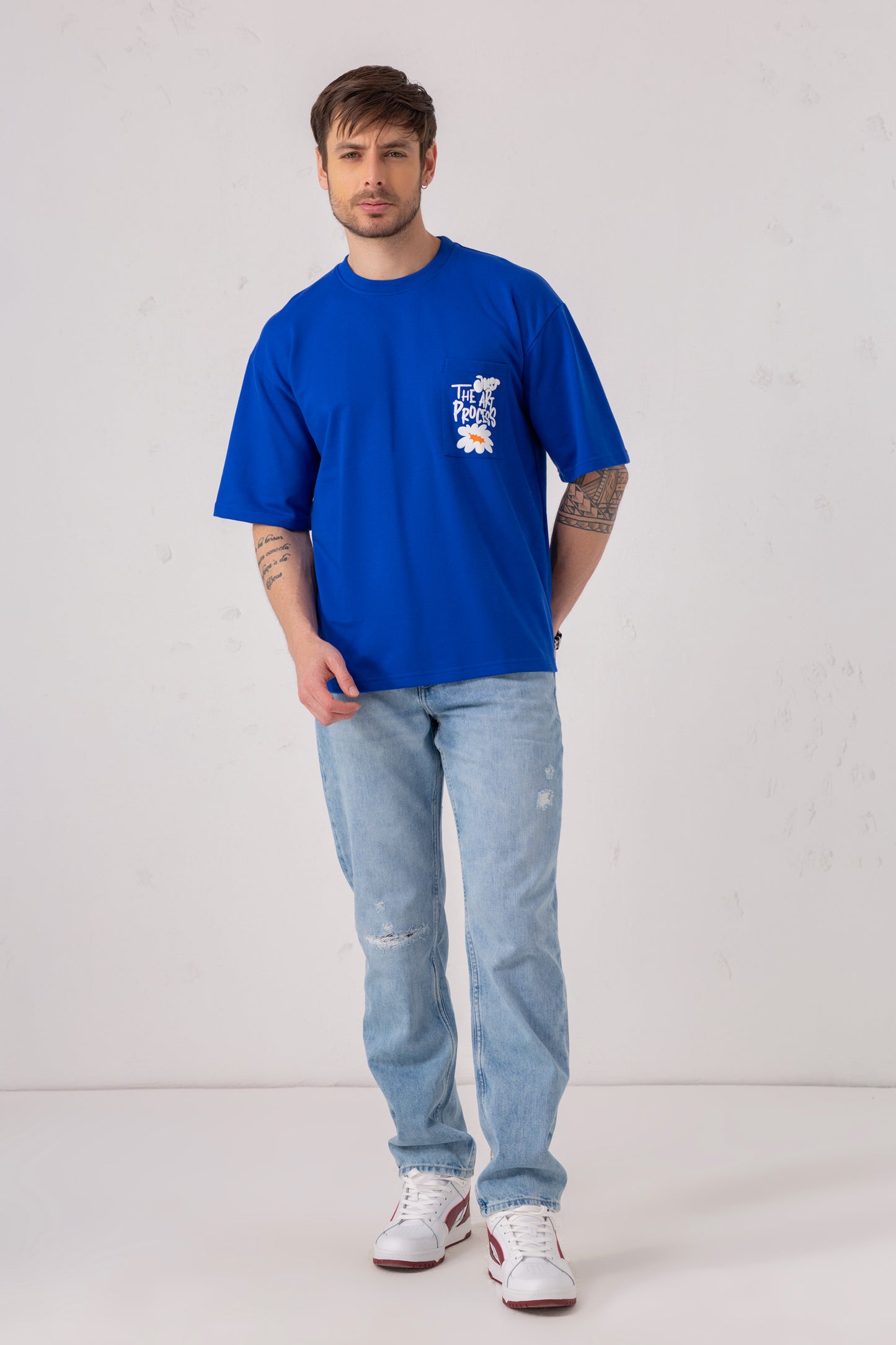Oversized Graphic Pocket Tee