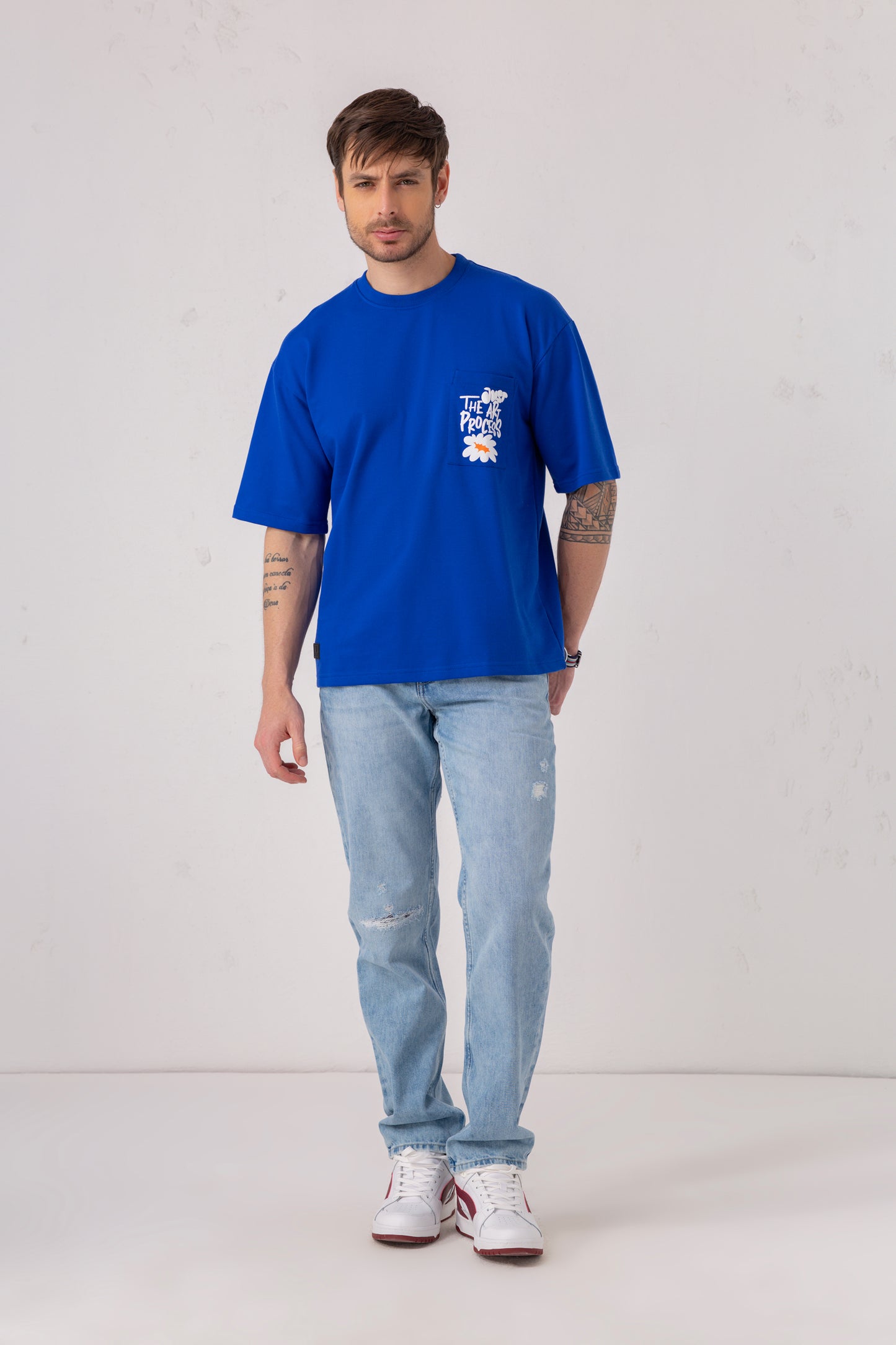 Oversized Graphic Pocket Tee