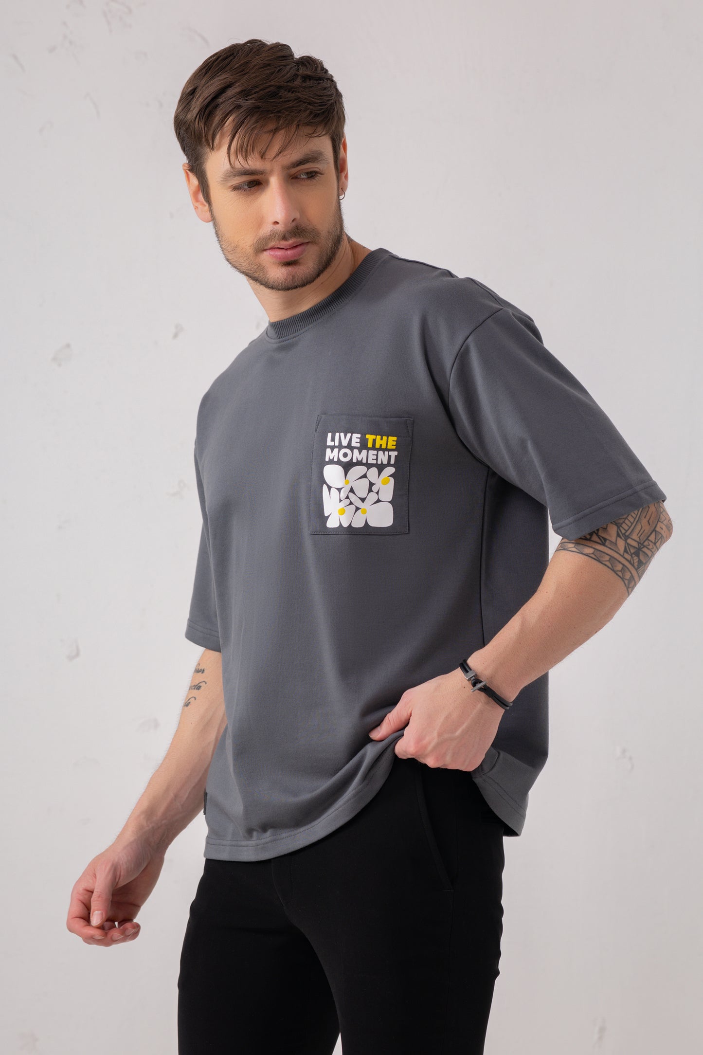 Oversized Graphice Pocket Tee