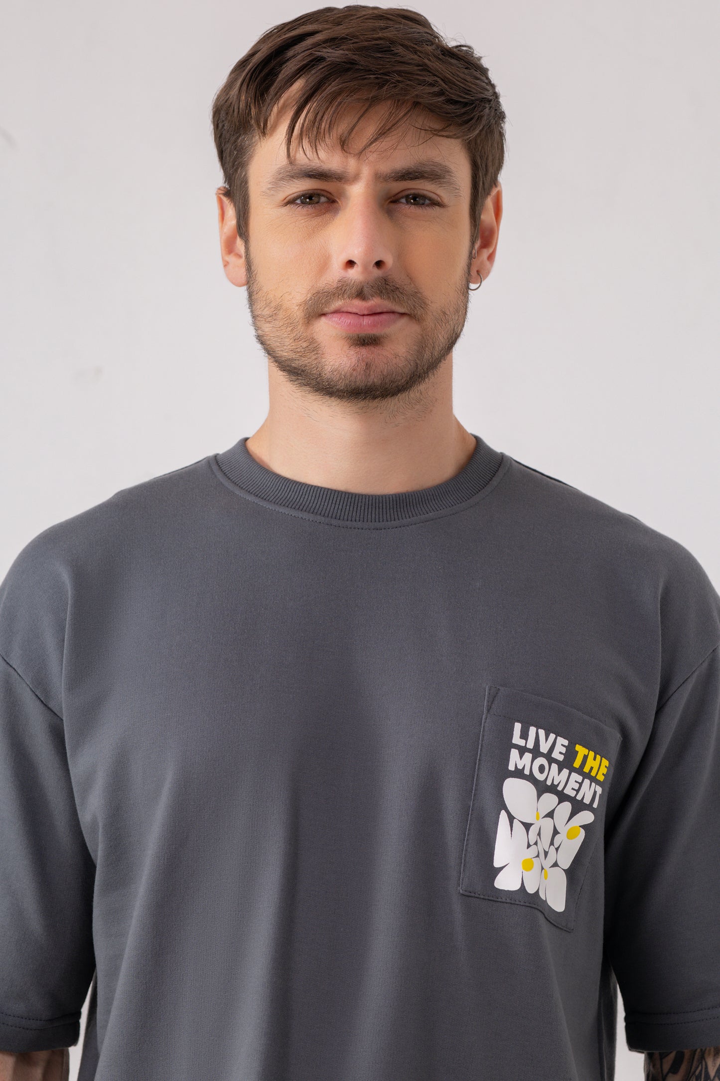 Oversized Graphice Pocket Tee