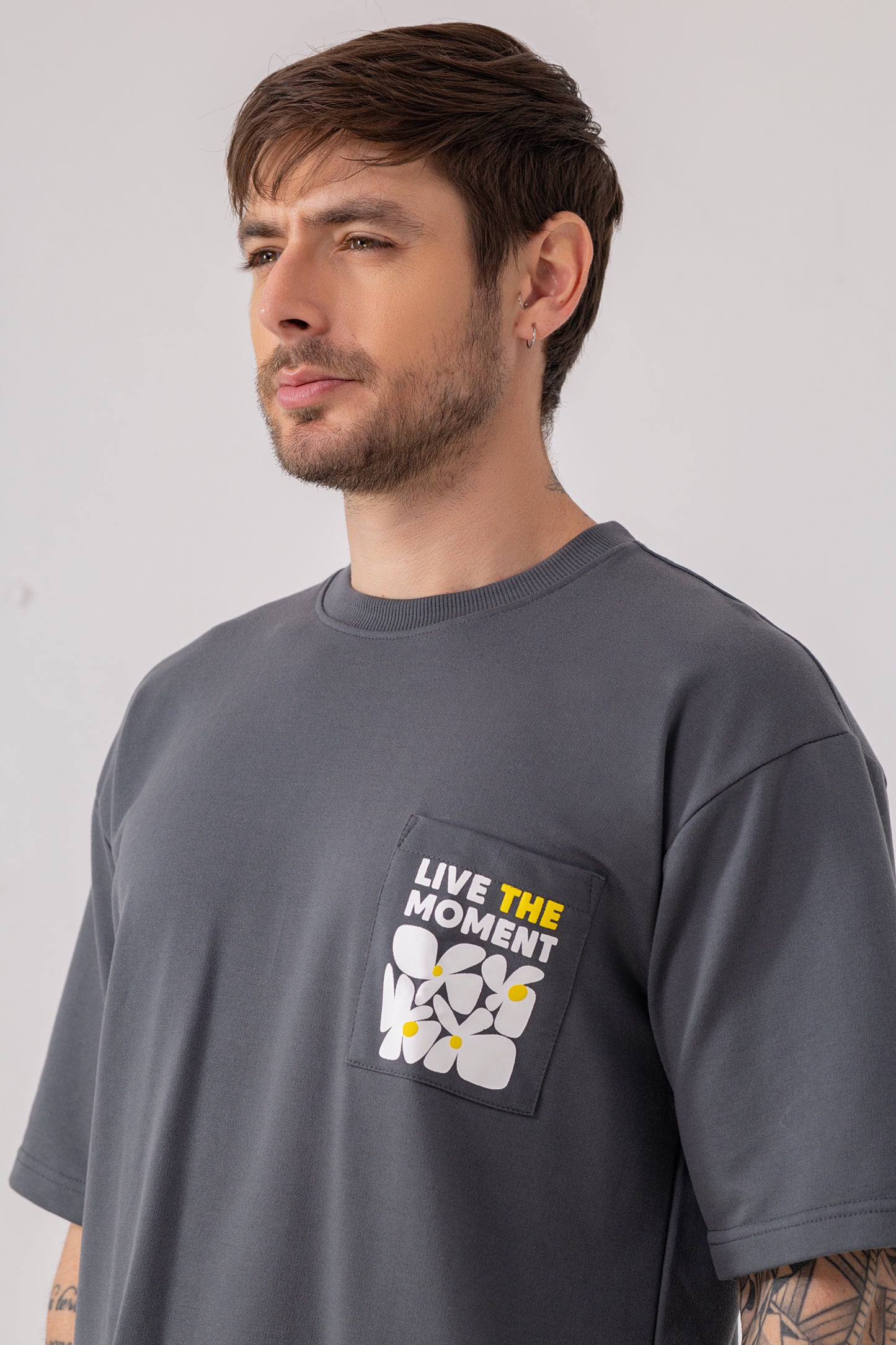 Oversized Graphice Pocket Tee