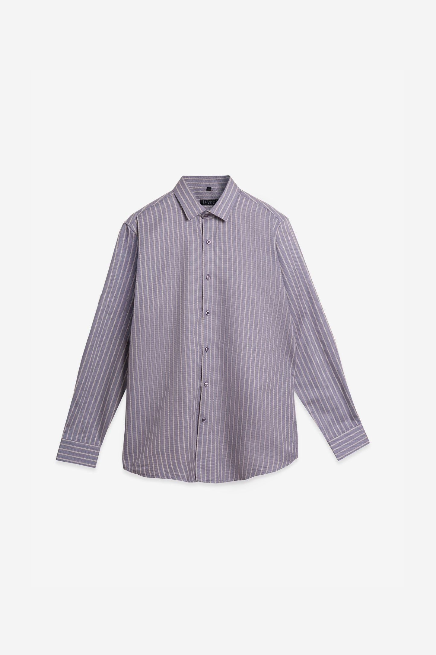 Purple Jacquard 100% Cotton Formal Shirt. Vyne by Urban Thing.