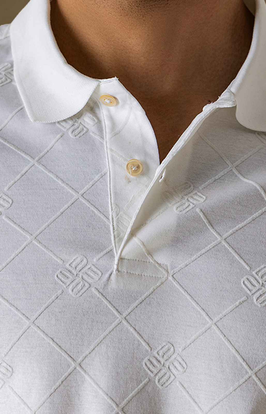 Ivory Flock Polo