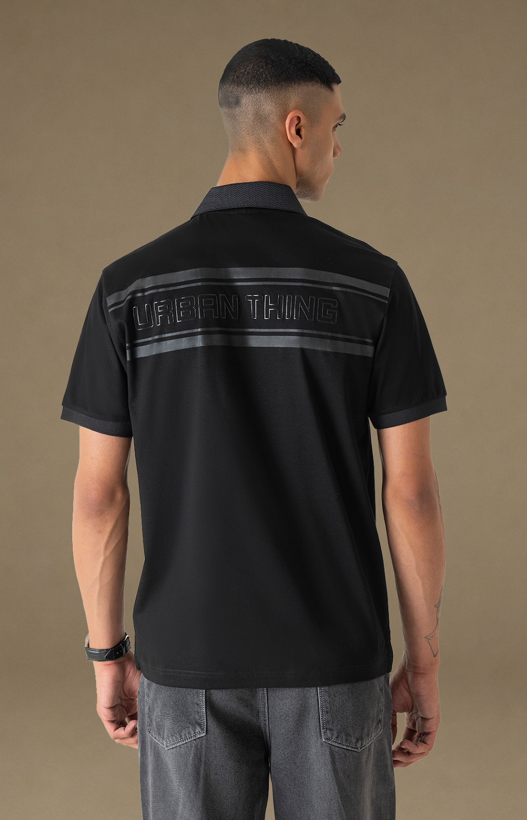 Noir Structured Polo