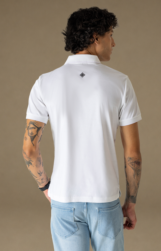 Ivory Zip Polo