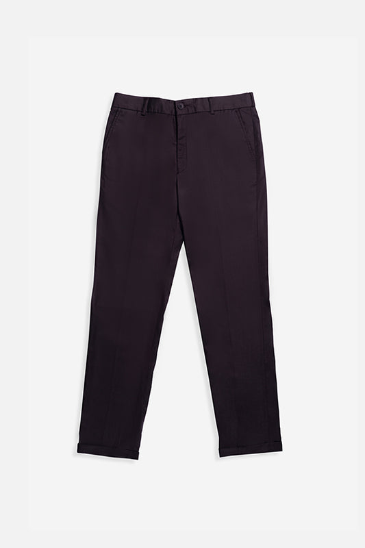 Urban Thing Black Flex Waist Formal Trouser for Men