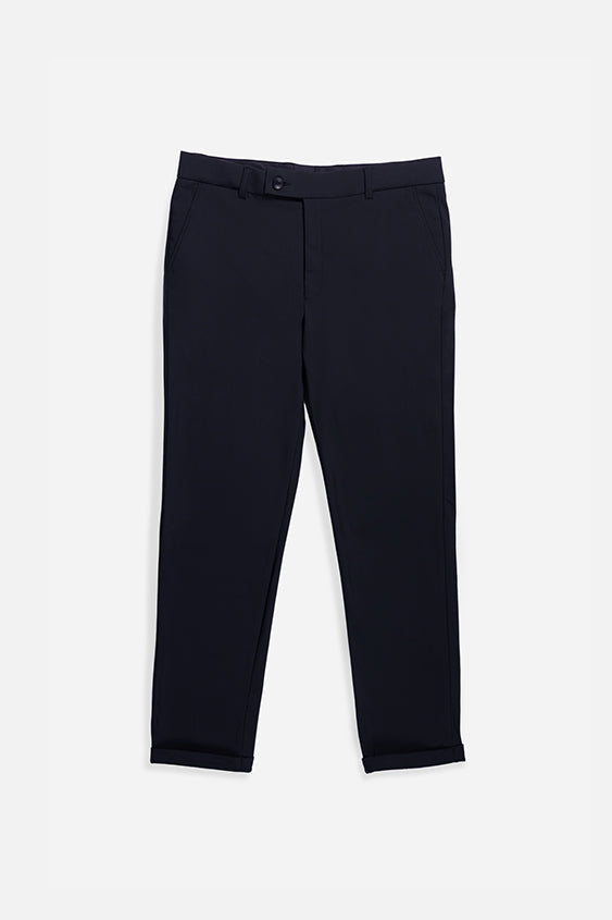 Tiffany Black Tailored Fit Poly-Rayon Formal Trouser