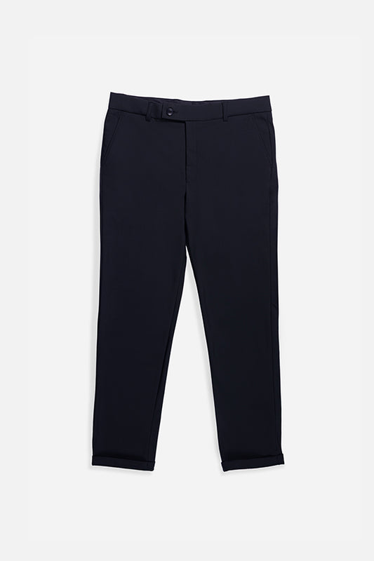 Tiffany Black Tailored Fit Poly-Rayon Formal Trouser