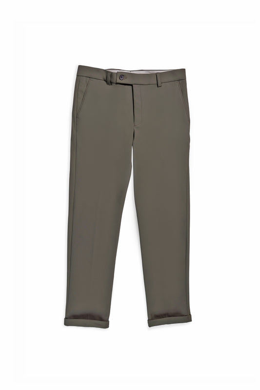 Olive TechFlex Slim-Fit Stretch Trouser for Men