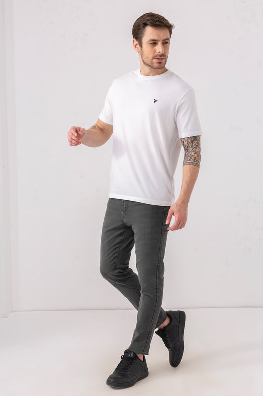 Urban Thing Graphite Grey Slim Fit Denim – Modern Utility in Motion