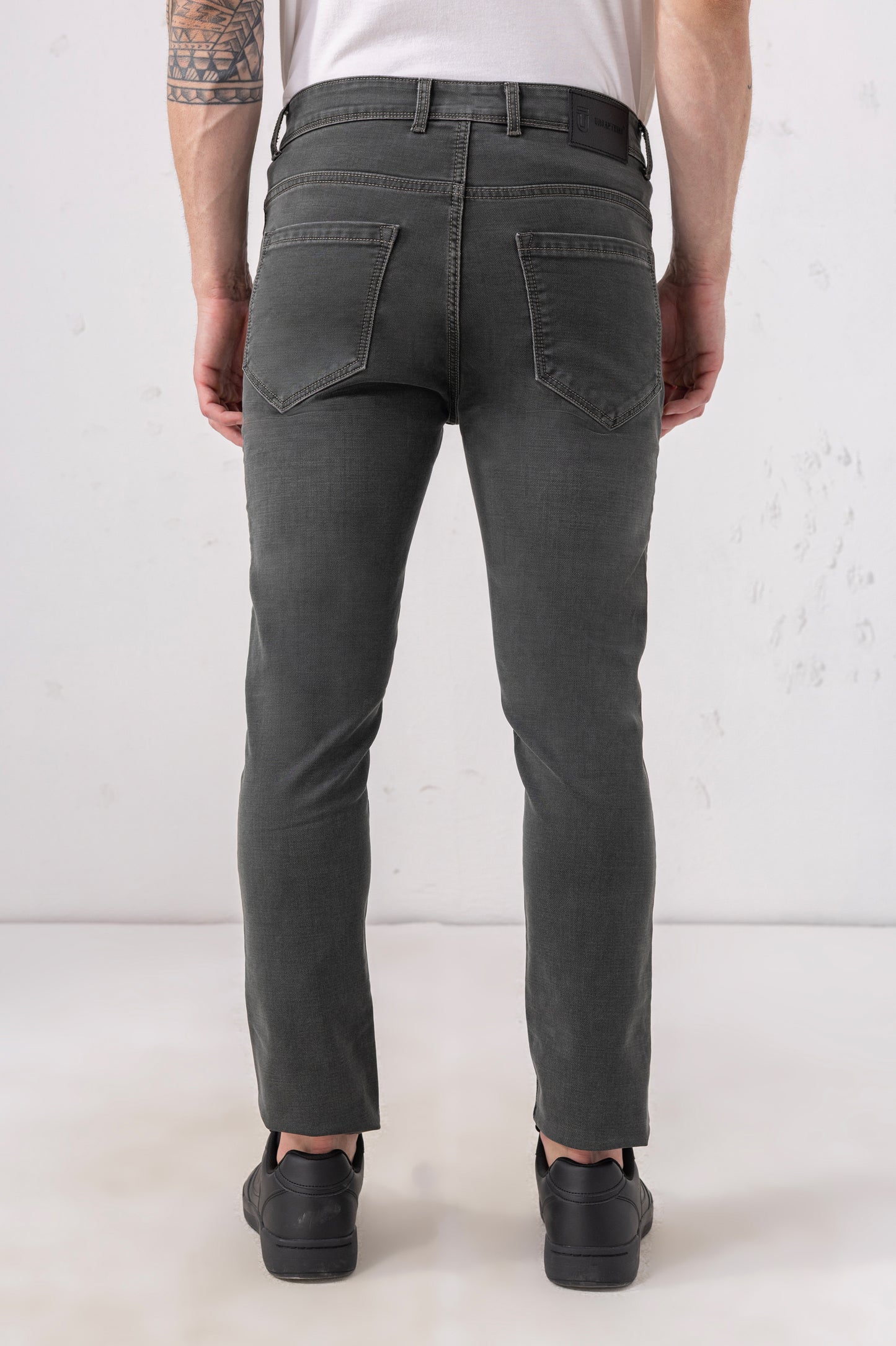 Urban Thing Graphite Grey Slim Fit Denim – Modern Utility in Motion
