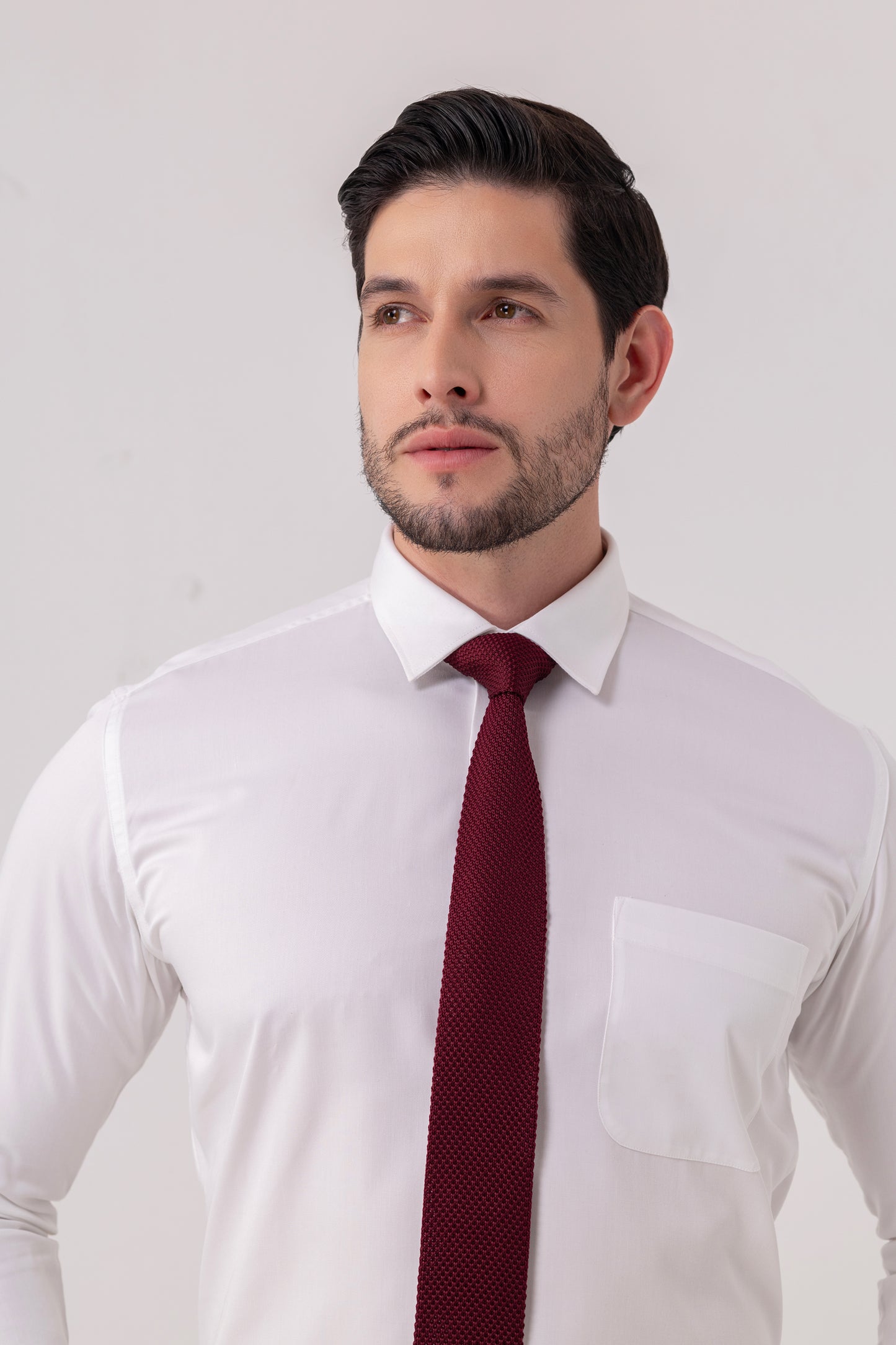 White Premium Blend Giza Cotton Formal Shirt. BE SHARP by Urban Thing.
