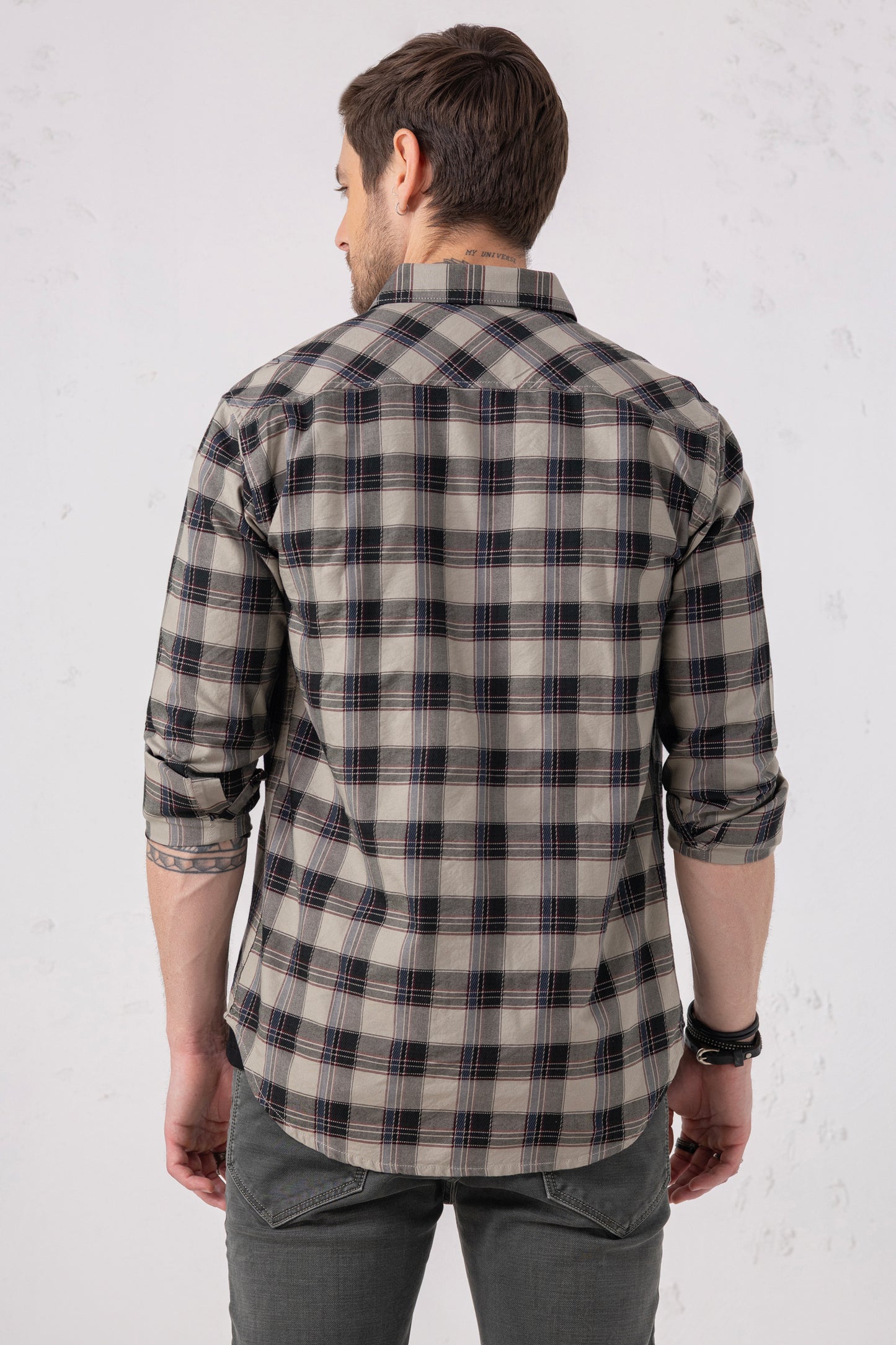 Jet Black Cotton Lycra Premium Shirt