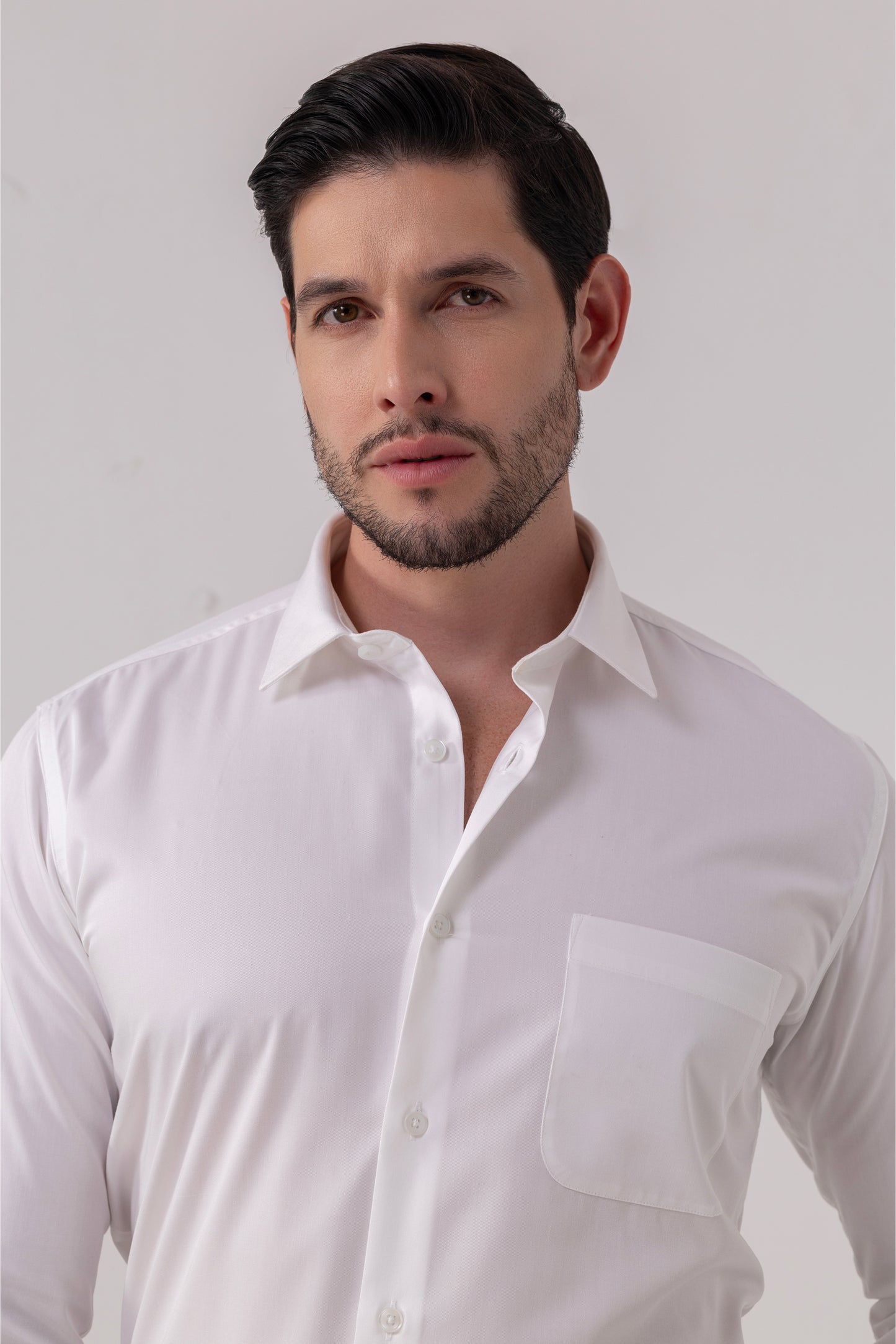 White Premium Blend Giza Cotton Formal Shirt. BE SHARP by Urban Thing.
