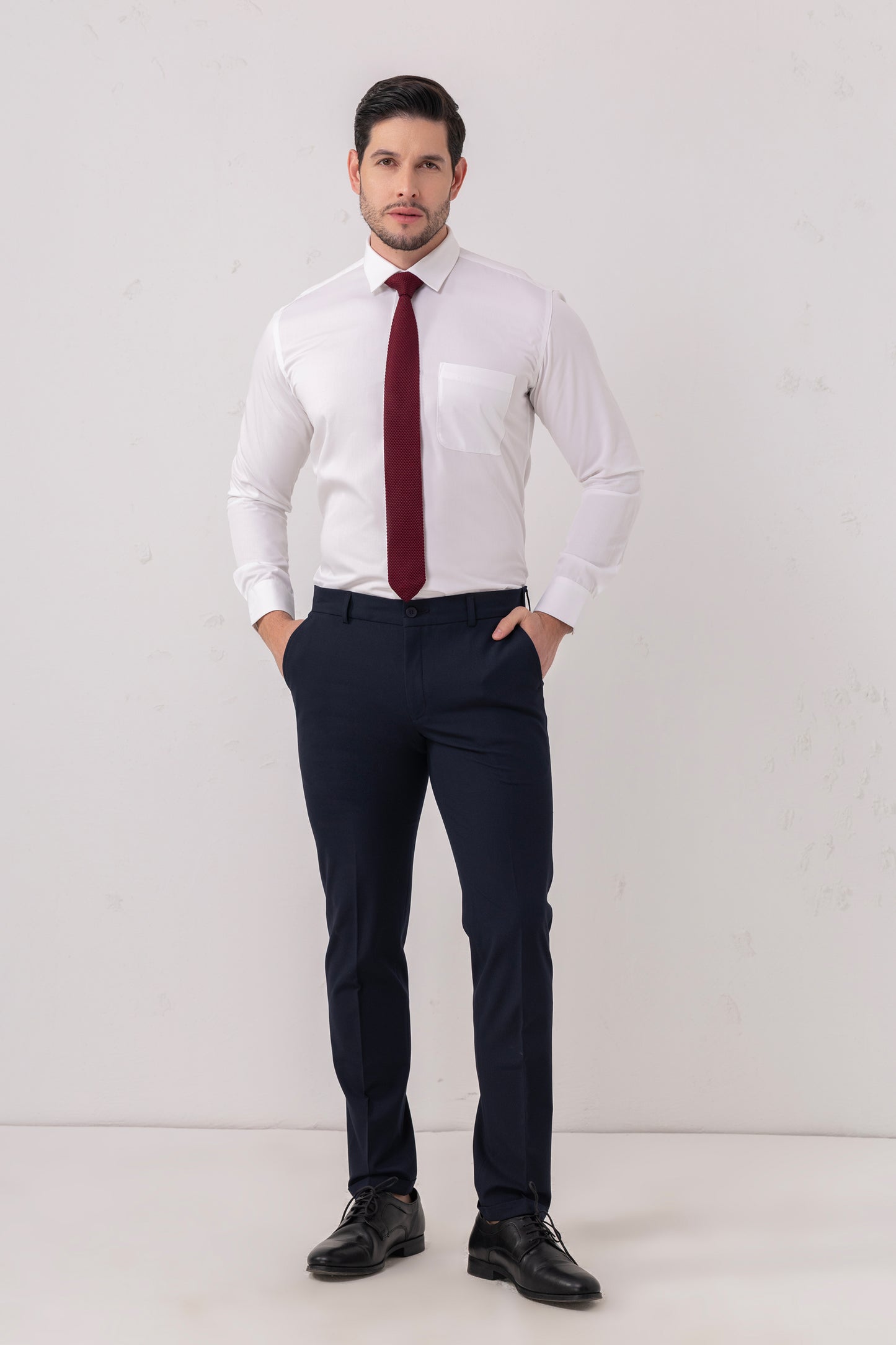 White Premium Blend Giza Cotton Formal Shirt. BE SHARP by Urban Thing.