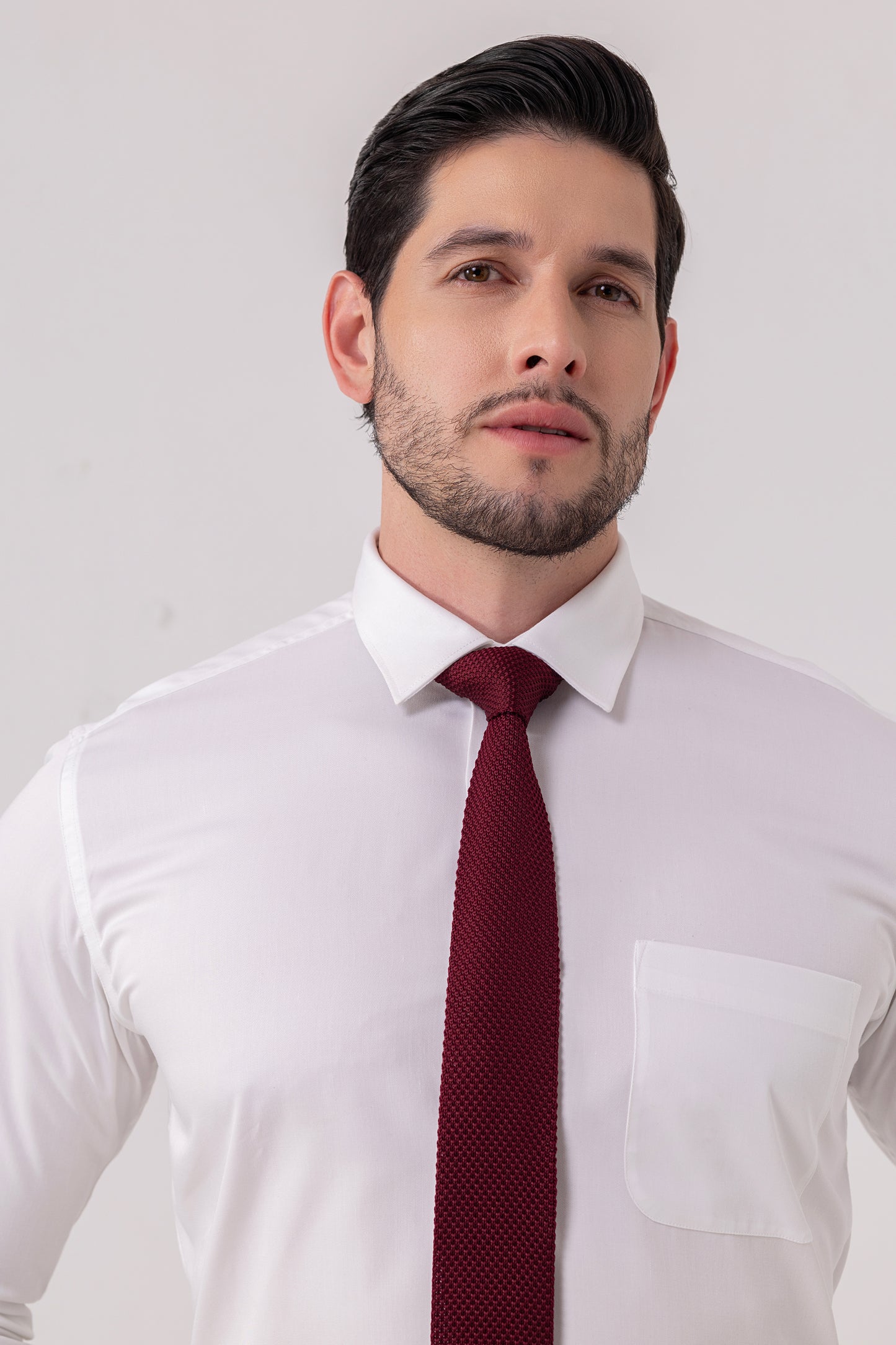 White Premium Blend Giza Cotton Formal Shirt. BE SHARP by Urban Thing.
