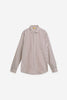 Striped Cotton Shirt in Rust