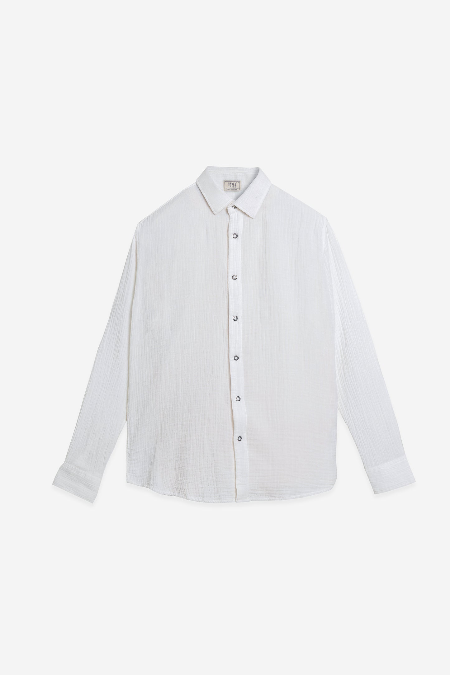Double Cloth Breeze White Casual Shirt