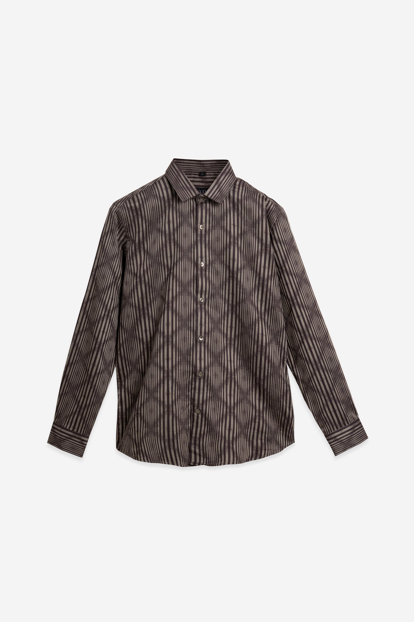 Premium Brown/Sage Satin Party Shirt. Vyne by Urban Thing.