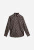 Premium Brown/Sage Satin Party Shirt. Vyne by Urban Thing.