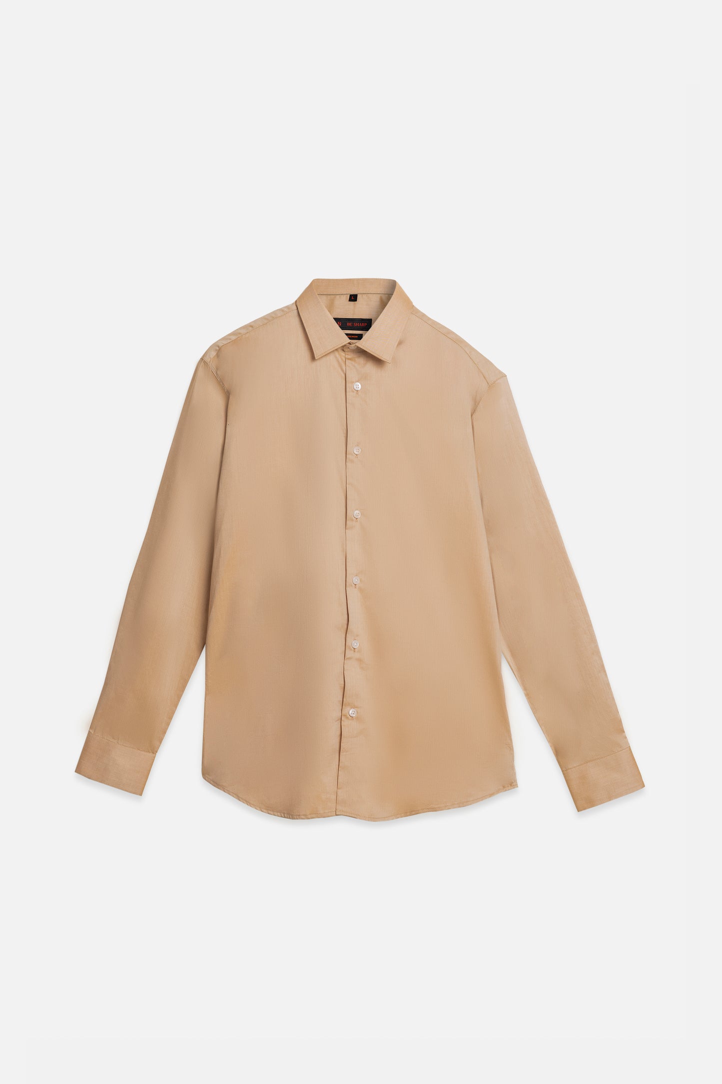 Beige Premium Cotton Formal Shirt. BE SHARP by Urban Thing.