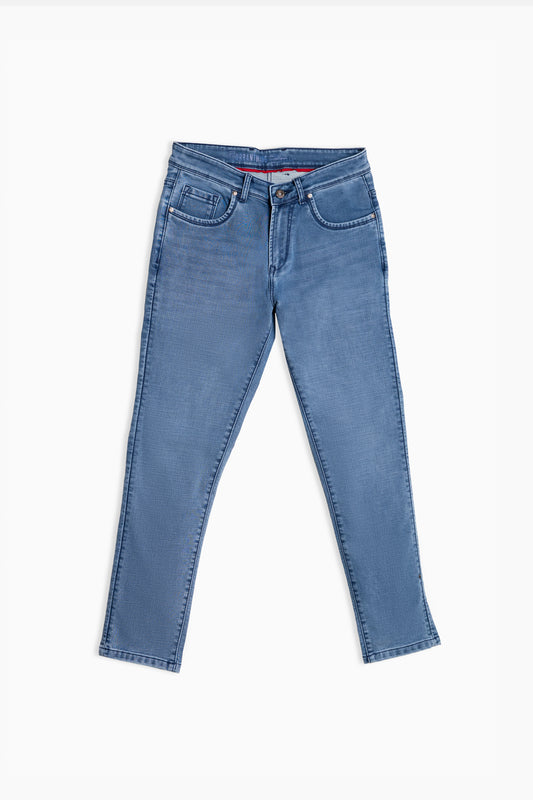 Sky Fade Slim Fit Denim Jeans for Men