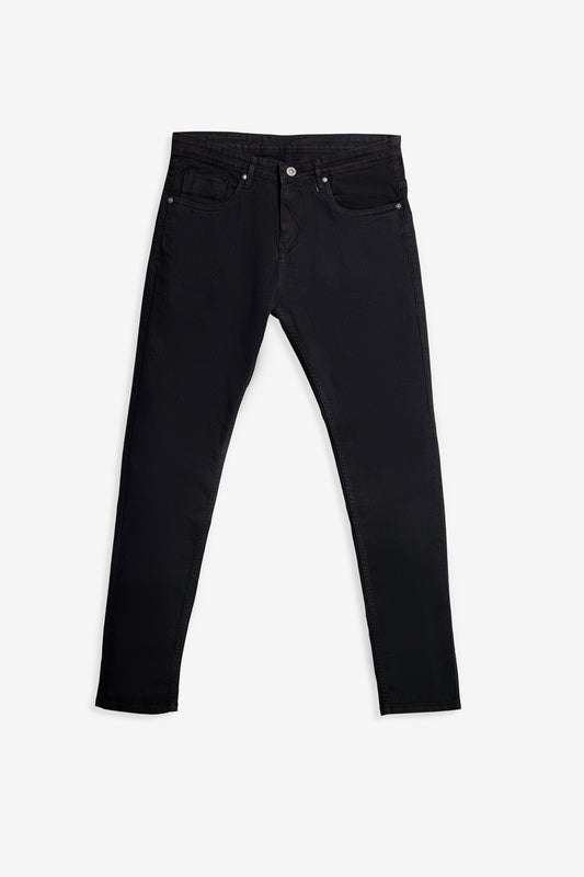Urban Thing Men’s Jet Black Clean Look Stretch Denim Jeans