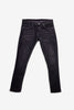 Midnight Edge: Washed Black Slim Fit Denim Jeans